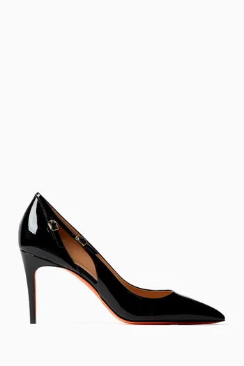 Audrey Point-toe Pumps in Patent Leather
