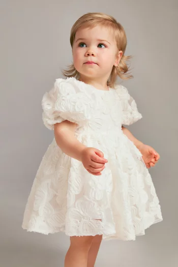 Juliet Mesh Flower Mini Dress