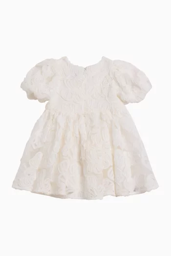 Juliet Mesh Flower Mini Dress