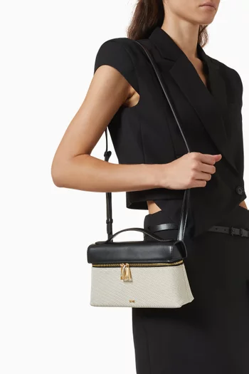 Thea Top-handle Bag in Canvas & Leather