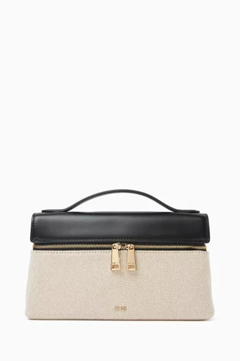 Thea Top-handle Bag in Canvas & Leather