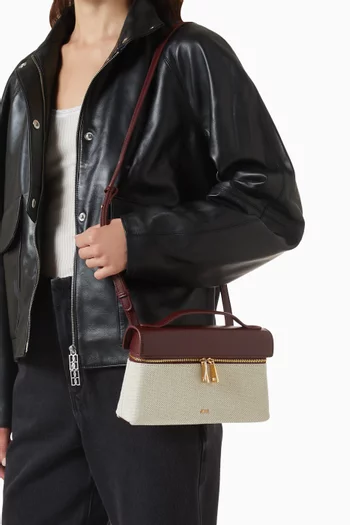 Thea Top-handle Bag in Canvas & Leather