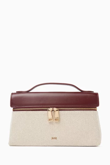 Thea Top-handle Bag in Canvas & Leather