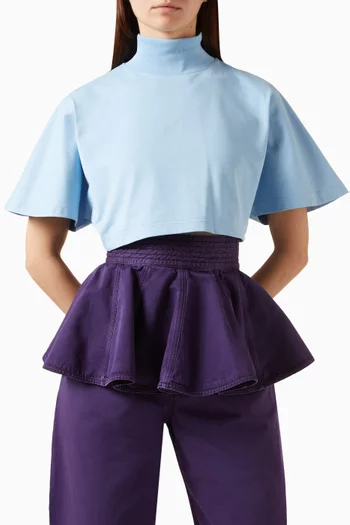 Peplum Belt in Denim