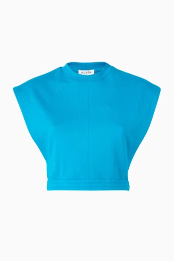 Crop Top in Fleece Jersey