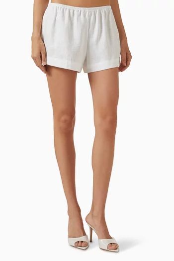 Nora Shorts in Linen