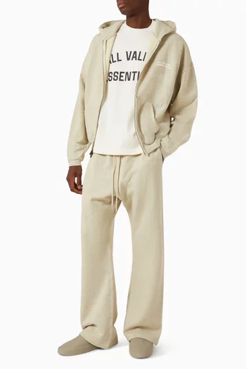 Flare Sweatpants in Cotton Fleece