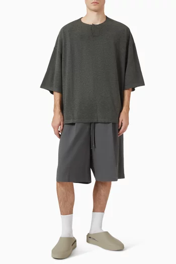 Soft Knit Short Sleeve Henley T-shirt