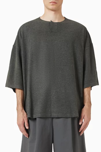 Soft Knit Short Sleeve Henley T-shirt