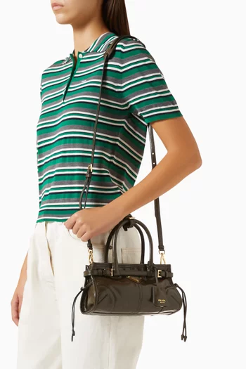 Mini Bonnie Top-handle Bag in Calfskin Leather