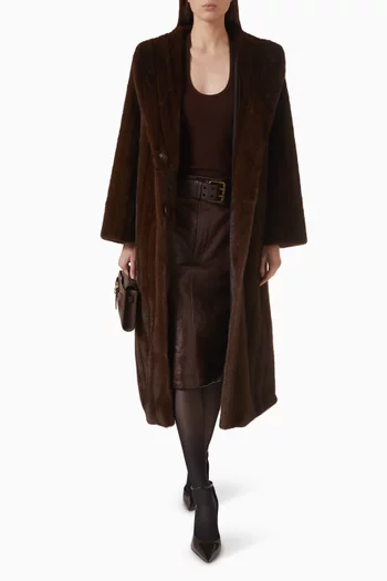 Vintage Coat in Faux Fur