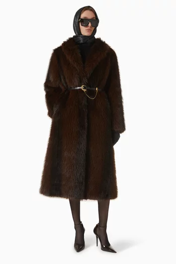 Maxi Coat in Faux Fur