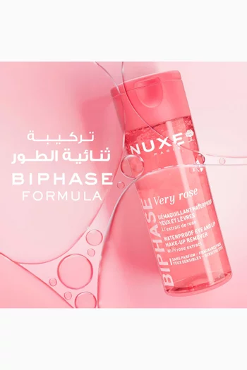 Very Rose Waterproof Eye & Lip Make-up Remover - Biphase, 100ml