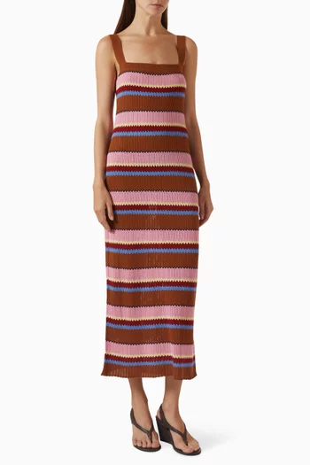 Palazzo Dress in Linen Blend