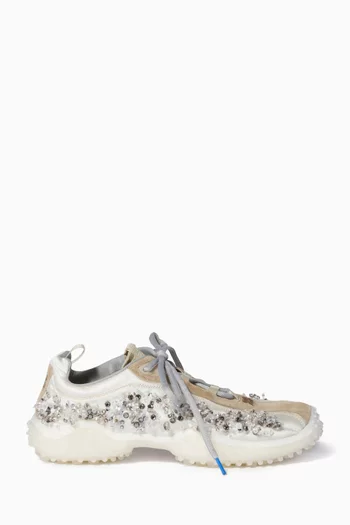 Bubble Crystal-embellished Sneakers