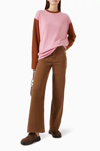 Baseball Oversized Sweater in Cashmere