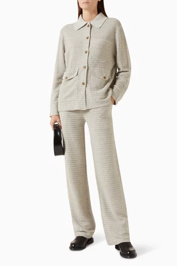 Waffle Work Pants in Silk Linen