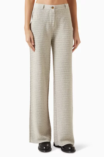 Waffle Work Pants in Silk Linen