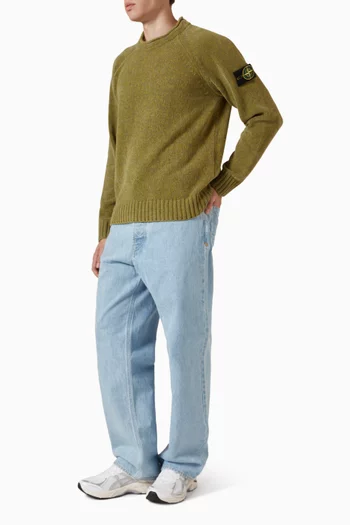 Logo Loose-fit Sweater in Cotton Chenille