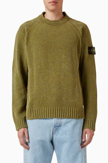 Logo Loose-fit Sweater in Cotton Chenille