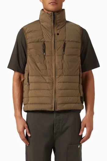 Vest in Seamless Tunnel Nylon Down-TC