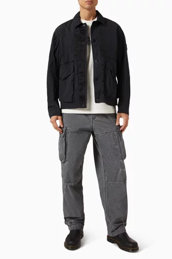 Coach Jacket in Warp Rib Nylon-TC
