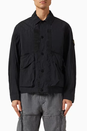 Coach Jacket in Warp Rib Nylon-TC