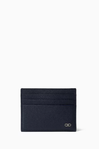 Gancini Credit Card Holder in Leather
