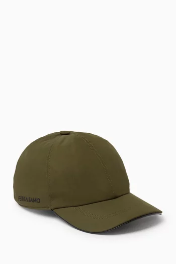 Tonal Signature Baseball Cap in Canvas