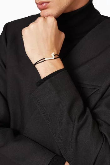 Arabic Letter "Kaf" Bracelet in Sterling Silver