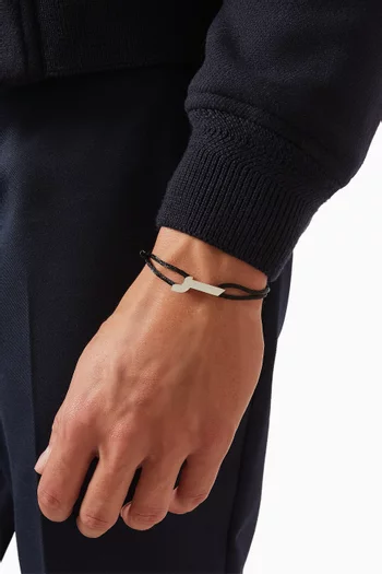 Arabic Letter 'Raa' Bracelet in Sterling Silver