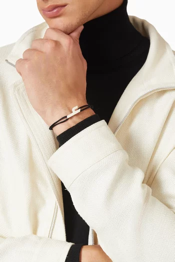 Arabic Letter "Ein" Bracelet in Sterling Silver