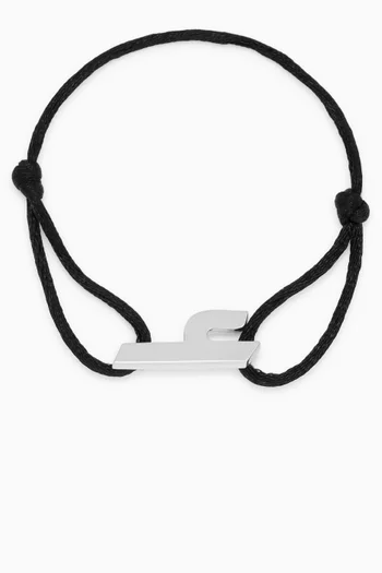 Arabic Letter "Ein" Bracelet in Sterling Silver
