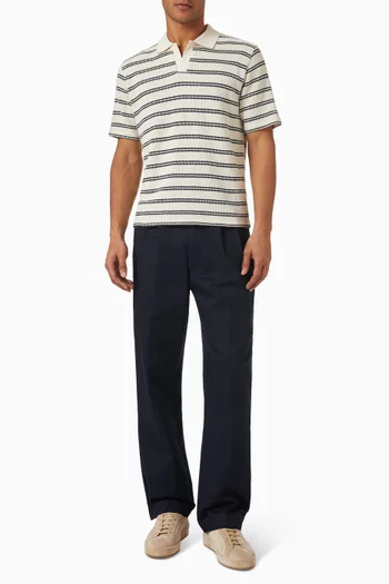 Moore Polo Sweater in Cotton-blend