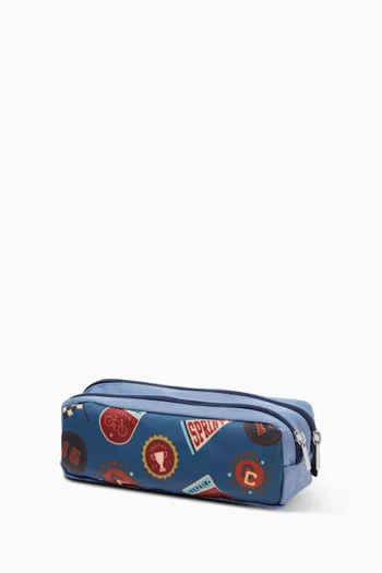 Sprint Club Double Pencil Case in Canvas