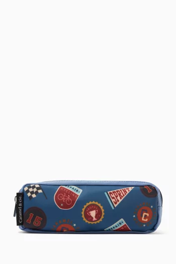 Sprint Club Double Pencil Case in Canvas