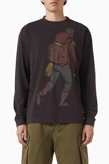Hiker T-shirt in Cotton-jersey