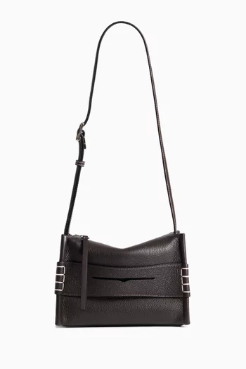 Small Messenger Loafer Bag in Leather