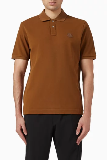 Logo Polo Shirt in Cotton