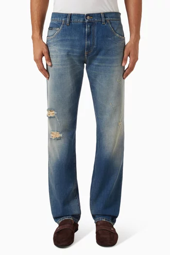 Classic Fit Jeans in Denim