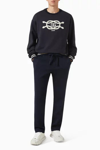 Logo-embroidered Sweatshirt in Cotton