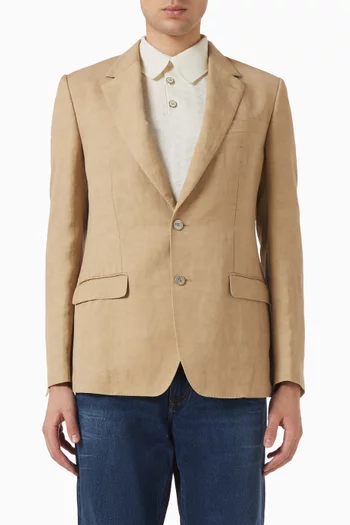 Martini Light Single-breasted Jacket in Linen-blend
