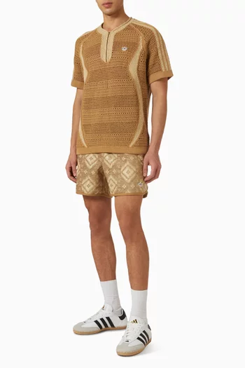 x Clot Heritage-print Shorts
