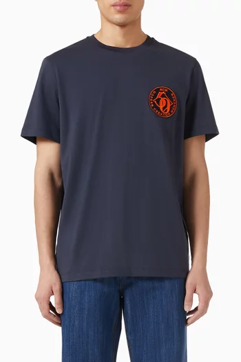 Logo-patch Collection T-shirt in Cotton-jersey