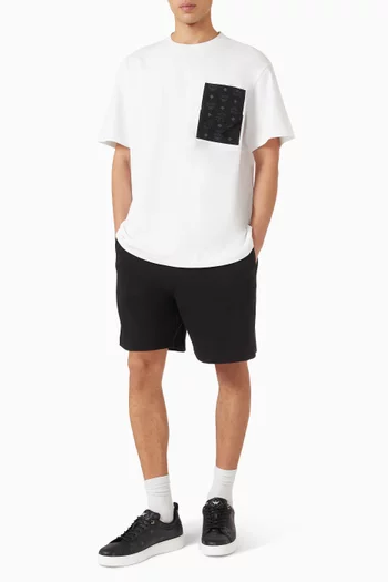 Monogram Patch Pocket T-shirt in Organic Cotton-jersey