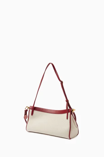 Medium Le Click East West Bag in Canvas