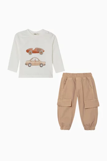 T-Shirt and Gabardine Pants Set