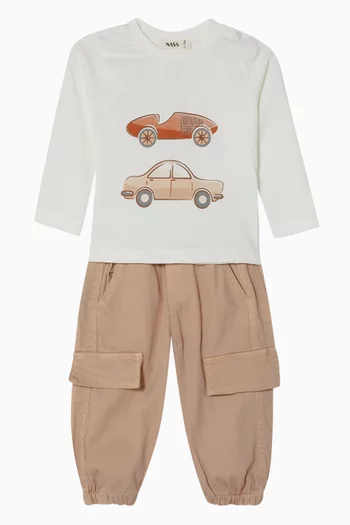 T-Shirt and Gabardine Pants Set