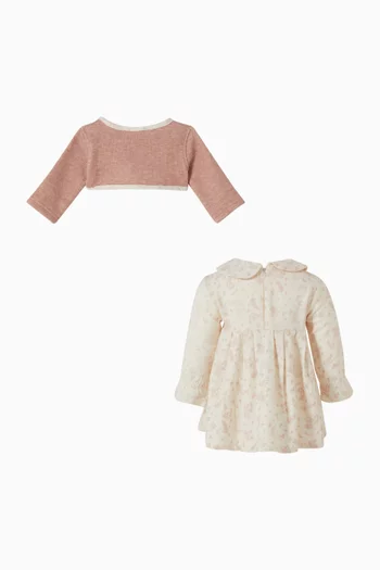 Patterned Dress & Bolero Set