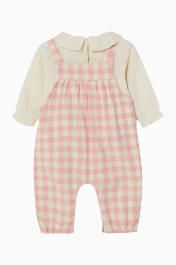 Checked Romper Gift Set